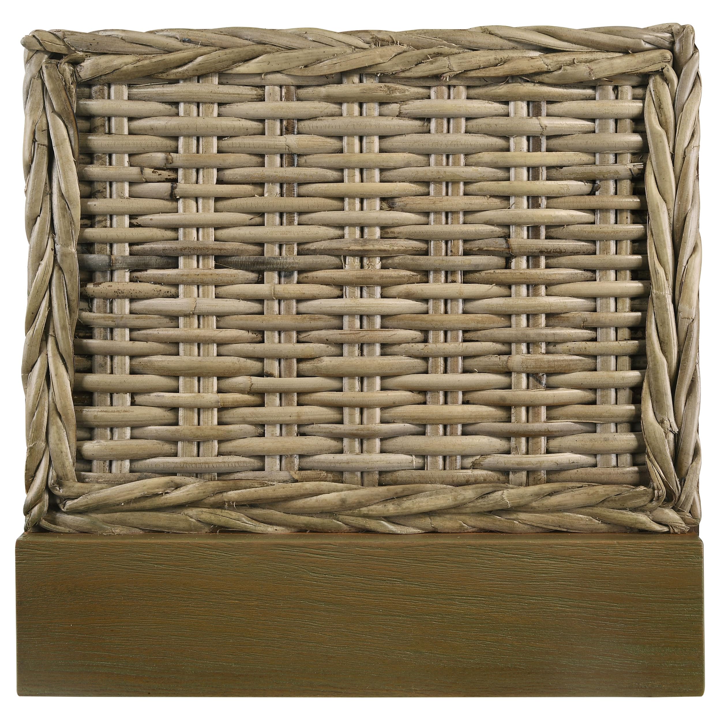 Coaster Home Furnishings Zyla Coastal 49-inch Hand Woven Rattan Panel Headboard for Bedroom Eastern King Size Kubu Grey 360181KEB1