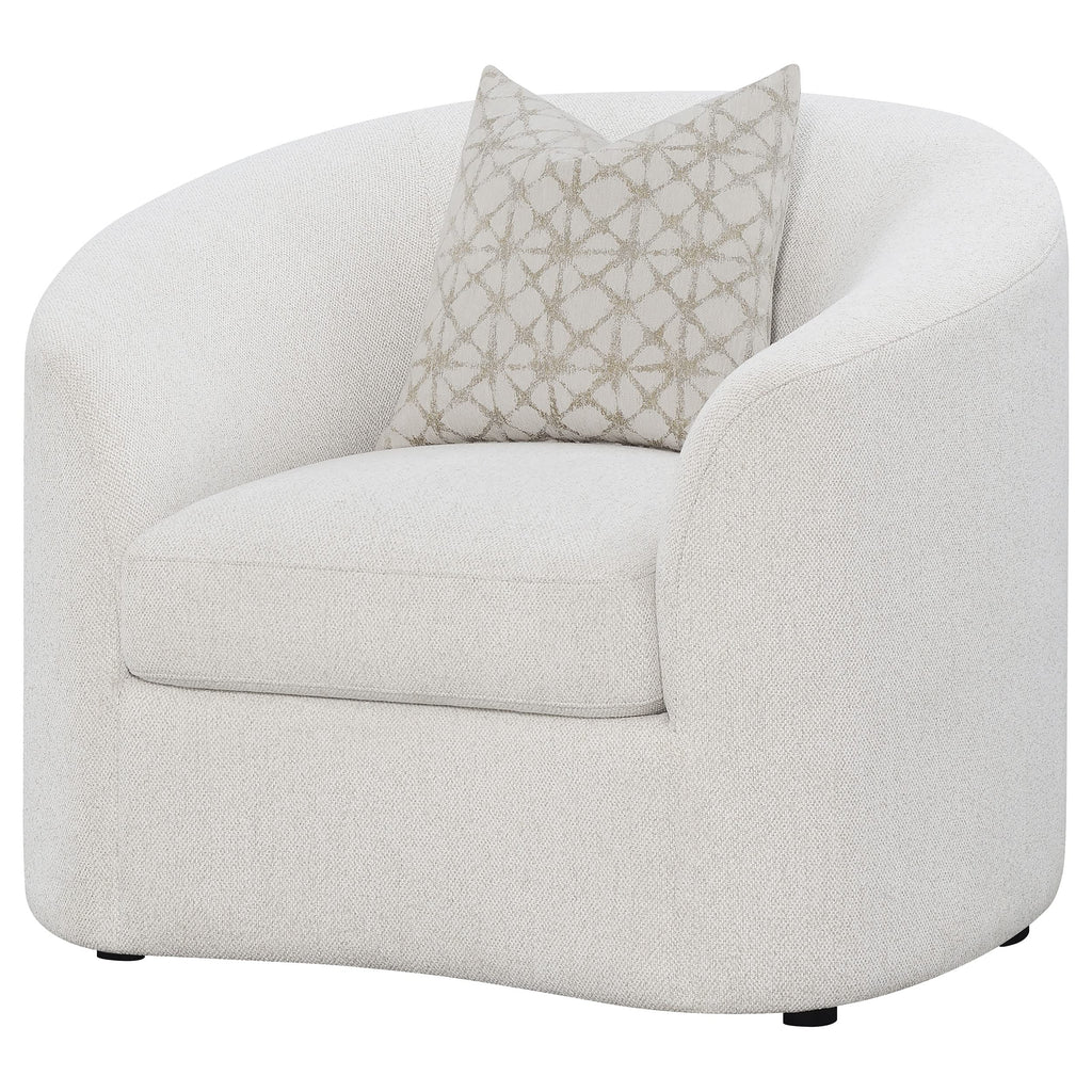 Coaster Home Furnishings Rainn Upholstered Tight Back Chair Latte