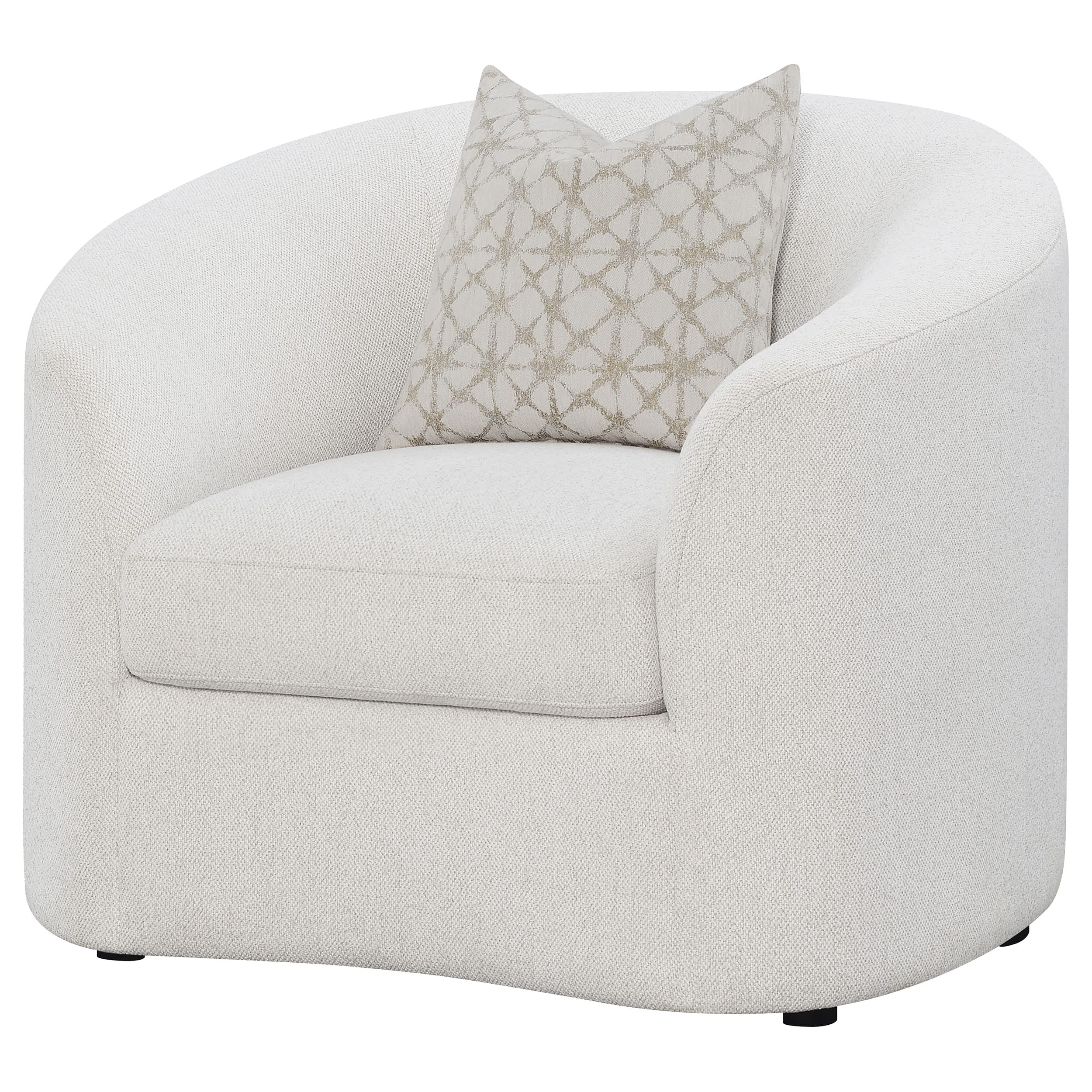 Coaster Home Furnishings Rainn Upholstered Tight Back Chair Latte