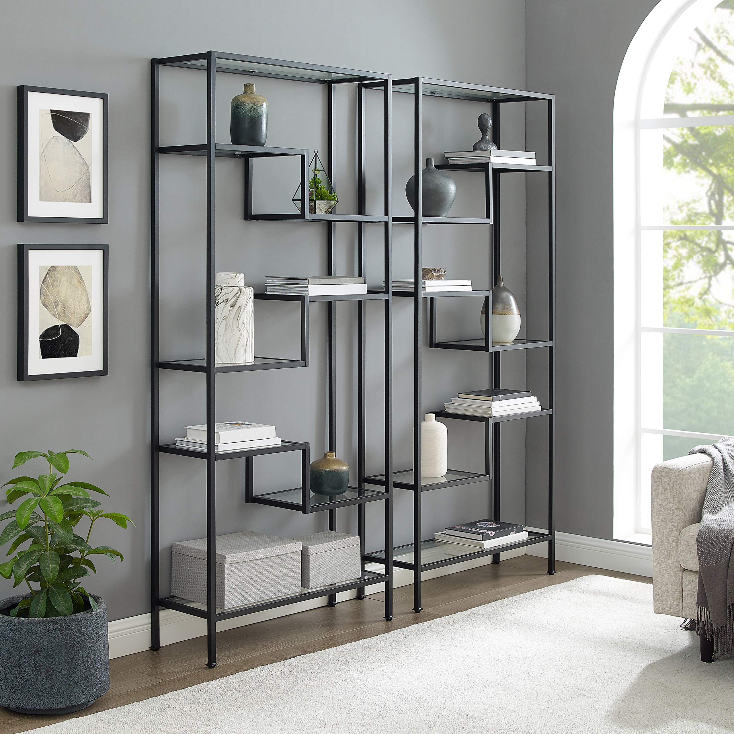 Crosley Furniture Sloane 2-Piece Bookshelf Set - Thumbnail 2