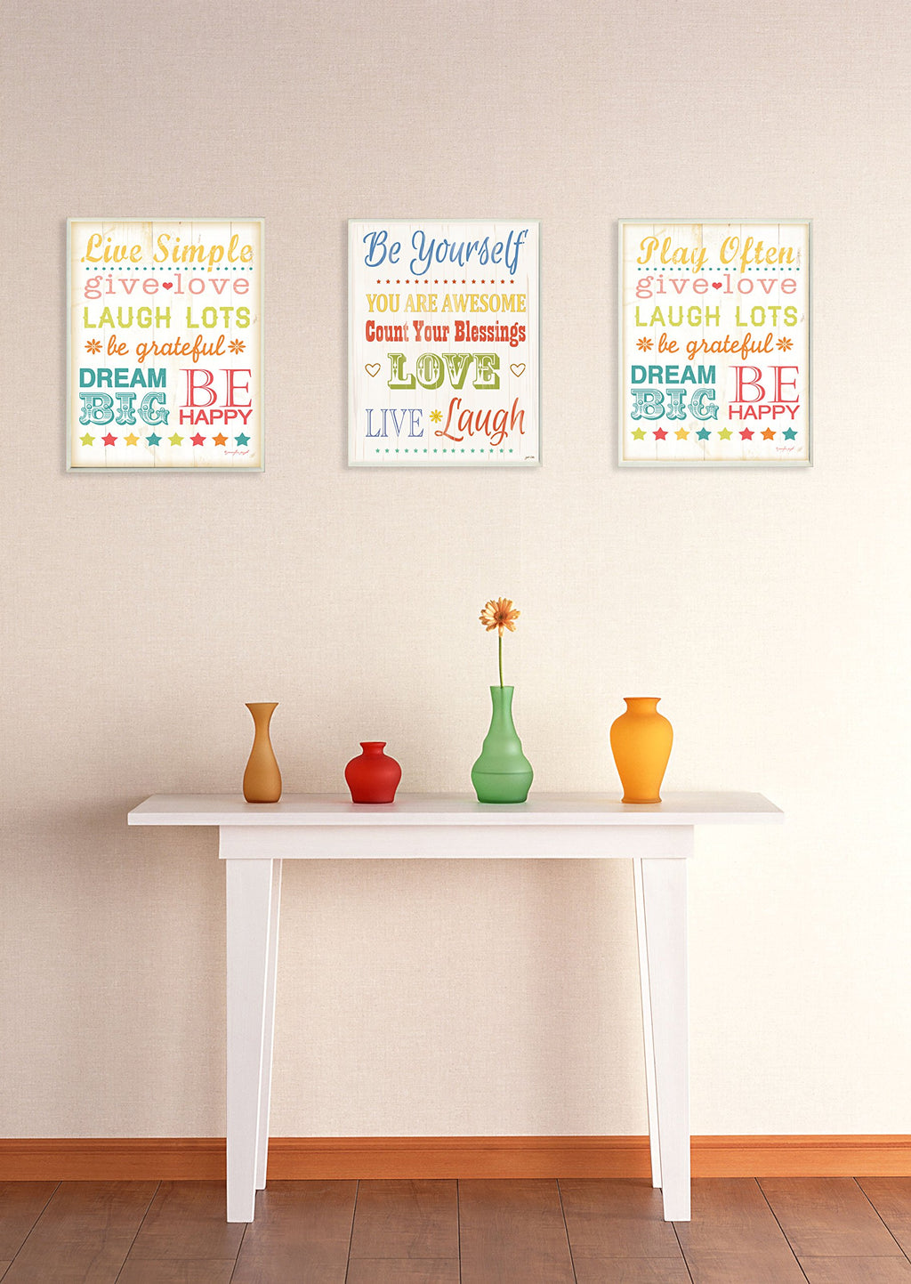 Stupell Home D  Cor Live Simple Typography Wall Plaque, 10 X 0.5 X 15, Proudly Made In Usa