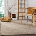 SAFAVIEH Natura Collection Area Rug - 5 x 8, Beige, Handmade Wool, Ideal for High Traffic Areas in Living Room, Bedroom (NAT62