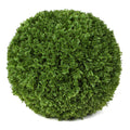 3rd Street Inn Small Cypress Topiary Ball - Artificial Plant Set - Indoor/Outdoor Wedding Party Decor - Faux Foliage Garden Sphe