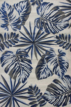HomeRoots Decor 3'3-inch x 4'11-inch Polypropylene Grey/Blue Area Rug