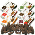 Exotic - Backflow Incense Cones for Waterfall - Scented Inscents-Cones - Copal, Amber, Musk, Oud - Insiensos Aromaticos - 6x10=6
