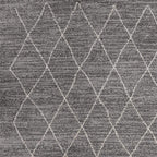 HomeRoots Polypropylene 8'x11' Grey Machine Woven Geometric Indoor Area Rug