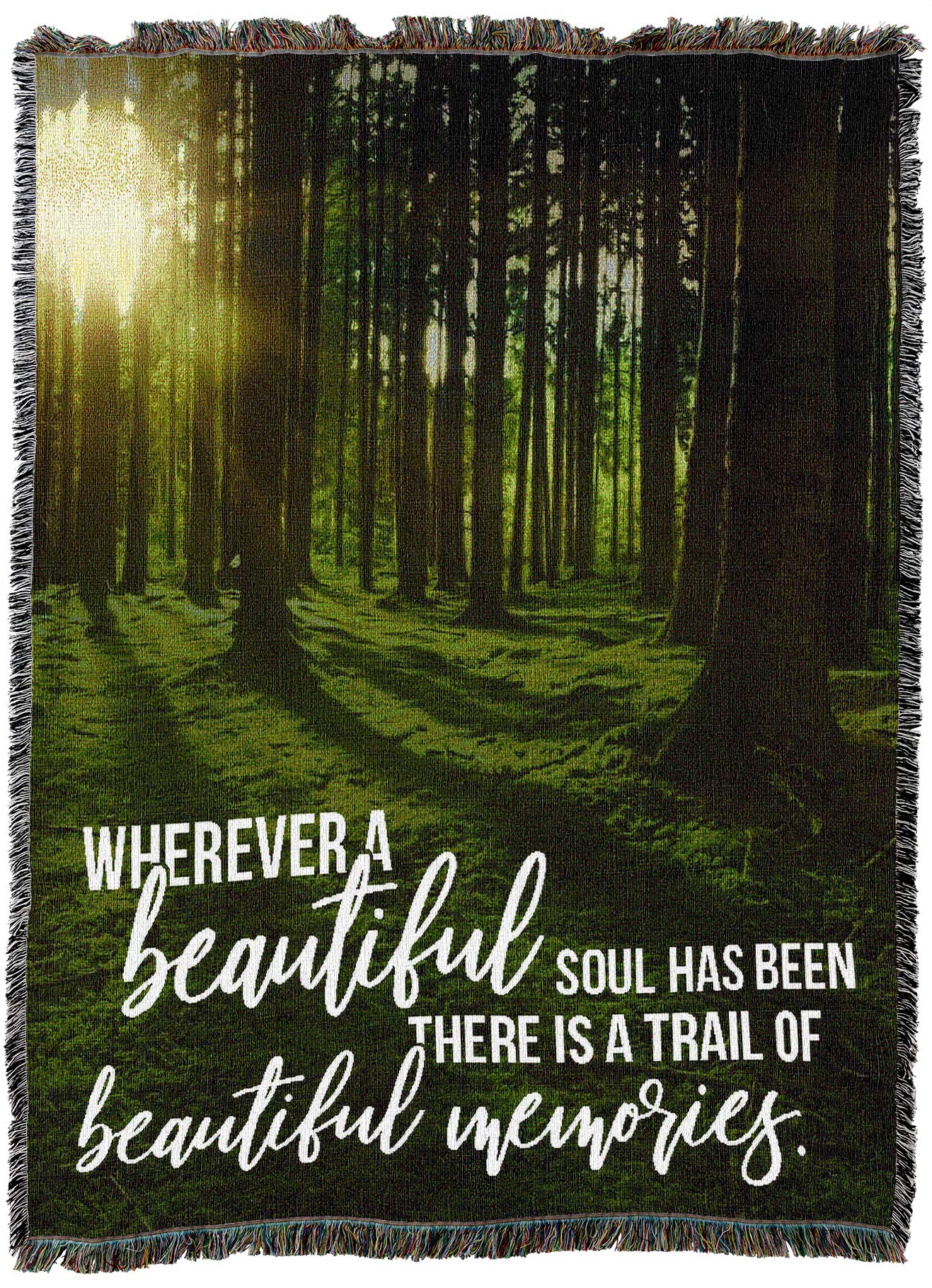 Pure Country Weavers Wherever A Beautiful Soul Has Been There Is A Trail Of Beautiful Memories Xl Blanket - Sympathy Bereavement