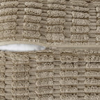 Miulee Light Brown Corduroy Decorative Throw Pillow Covers Pack Of 2 Soft Striped Pillows Pillowcases With Broad Edge Winter Modern Boho Home Decor For Couch Sofa Bed 20X20 Inch