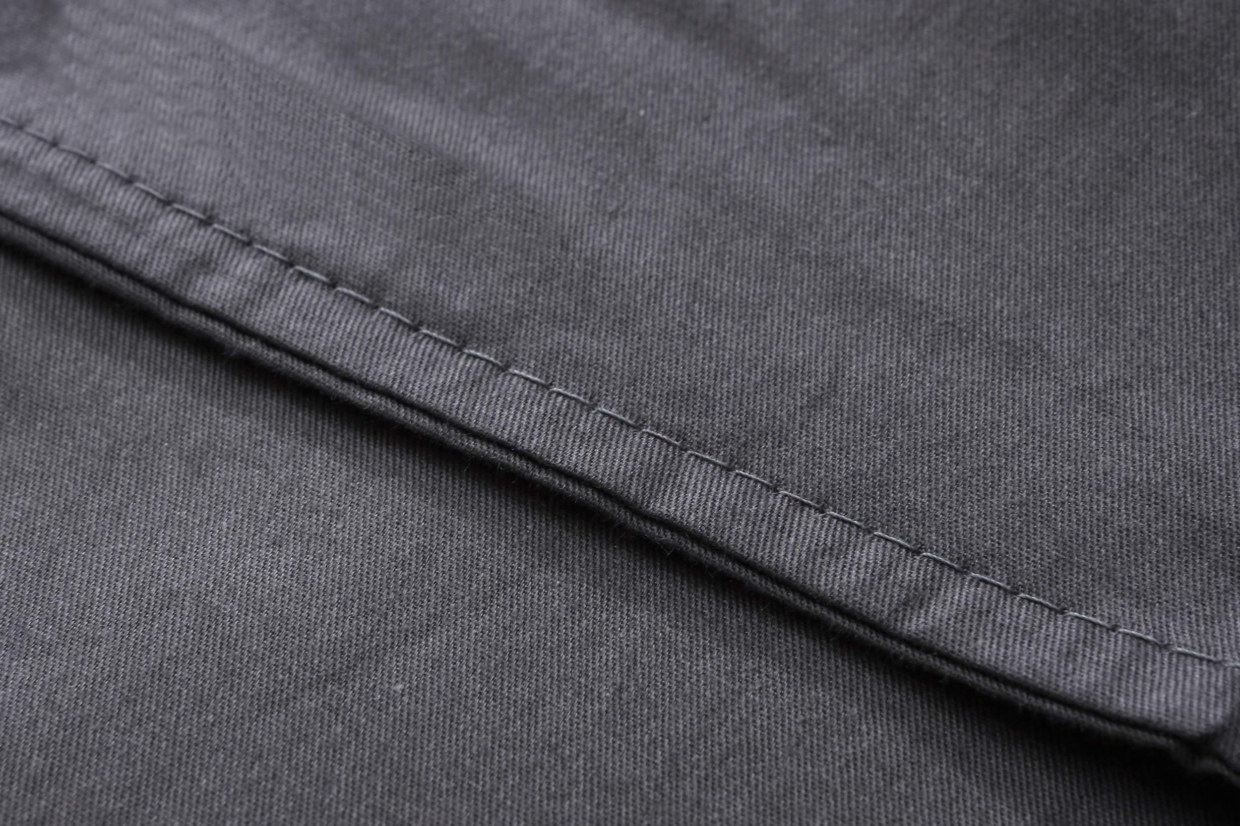 F.Y.Dreams Weighted Blanket Duvet Cover 60X80 Inches With 8 Ties,Zipper On Long Side/100% Cotton, Dark Grey/Just Duvet Cover