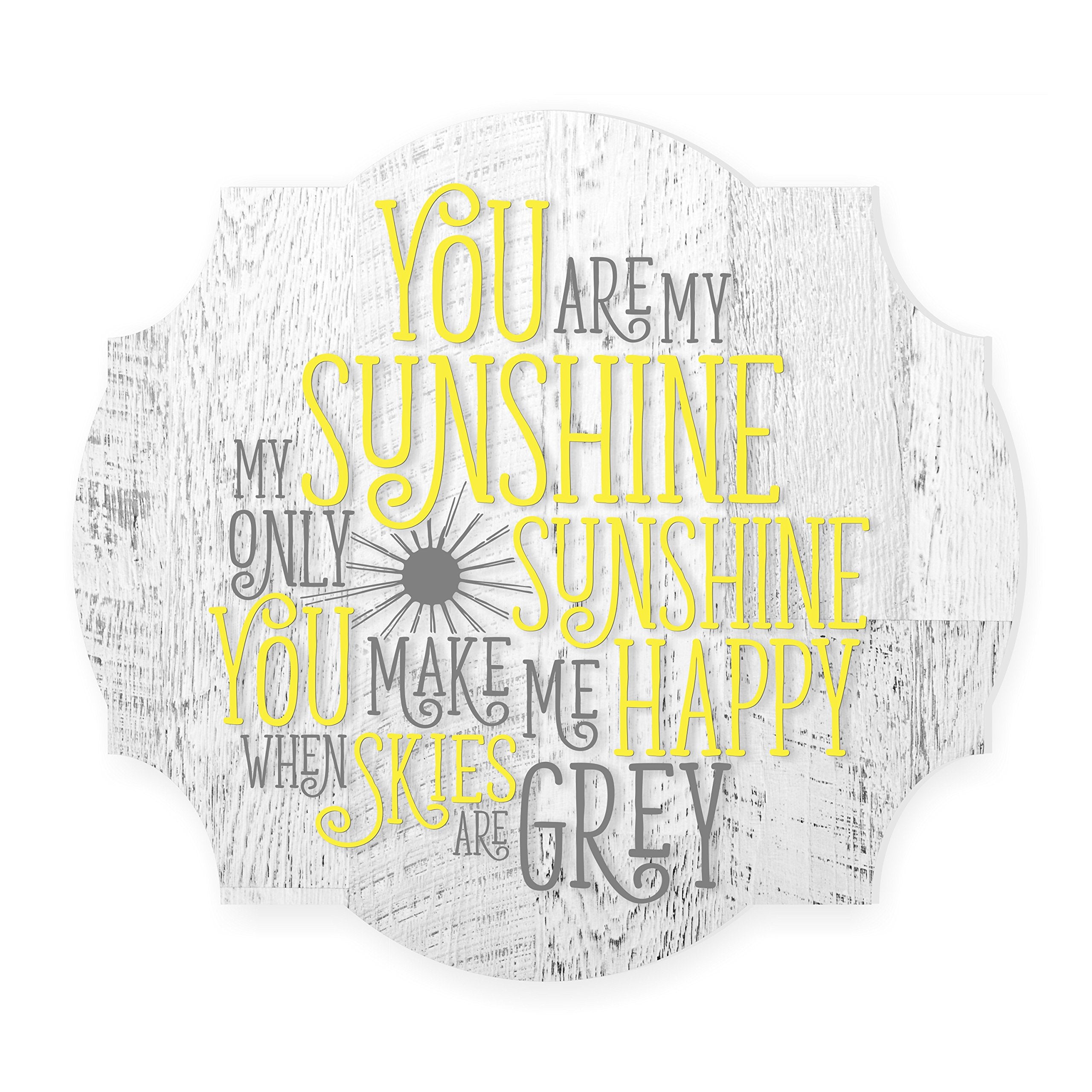 You are My Sunshine Scalloped Wood Sign 12x13