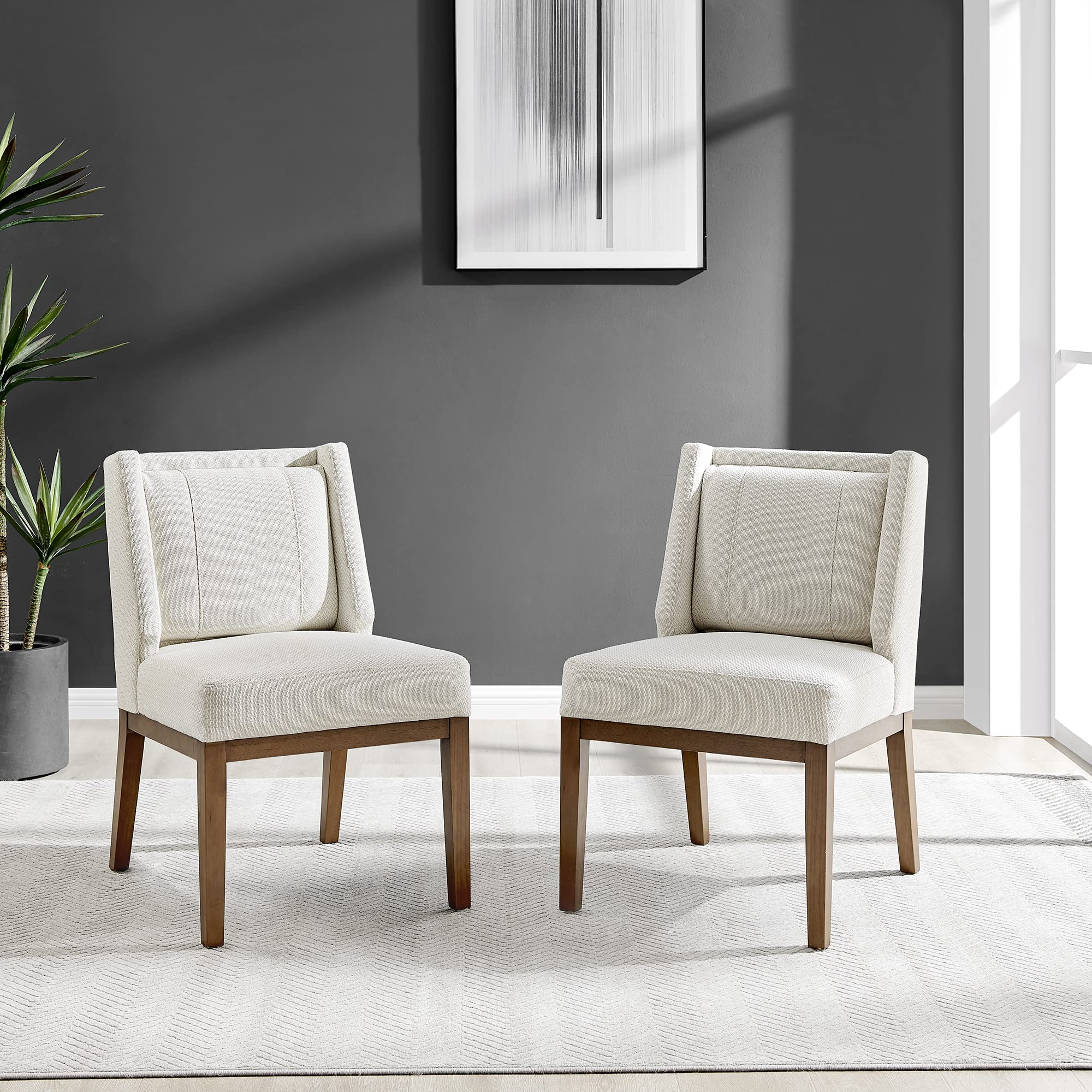 Npd Furniture And More Ethan Fabric Side, Cardiff Cream Dining Chair