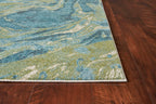 HomeRoots 99' X 122' Teal Polypropylene Rug