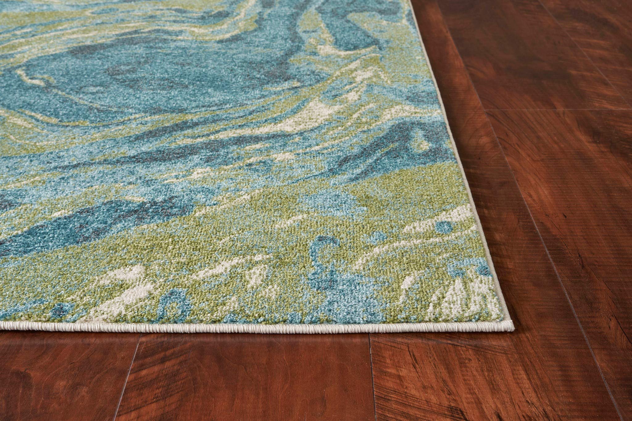 HomeRoots 99' X 122' Teal Polypropylene Rug