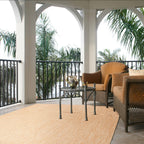 Safavieh Courtyard Collection Area Rug - 8' X 11', Natural & Cream, Non-Shedding & Easy Care, Indoor/Outdoor & Washable-Ideal Fo