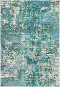 SAFAVIEH Madison Collection 6 x 9 GreenTurquoise MAD471Y Modern Abstract Non-Shedding Living Room Bedroom Area Rug