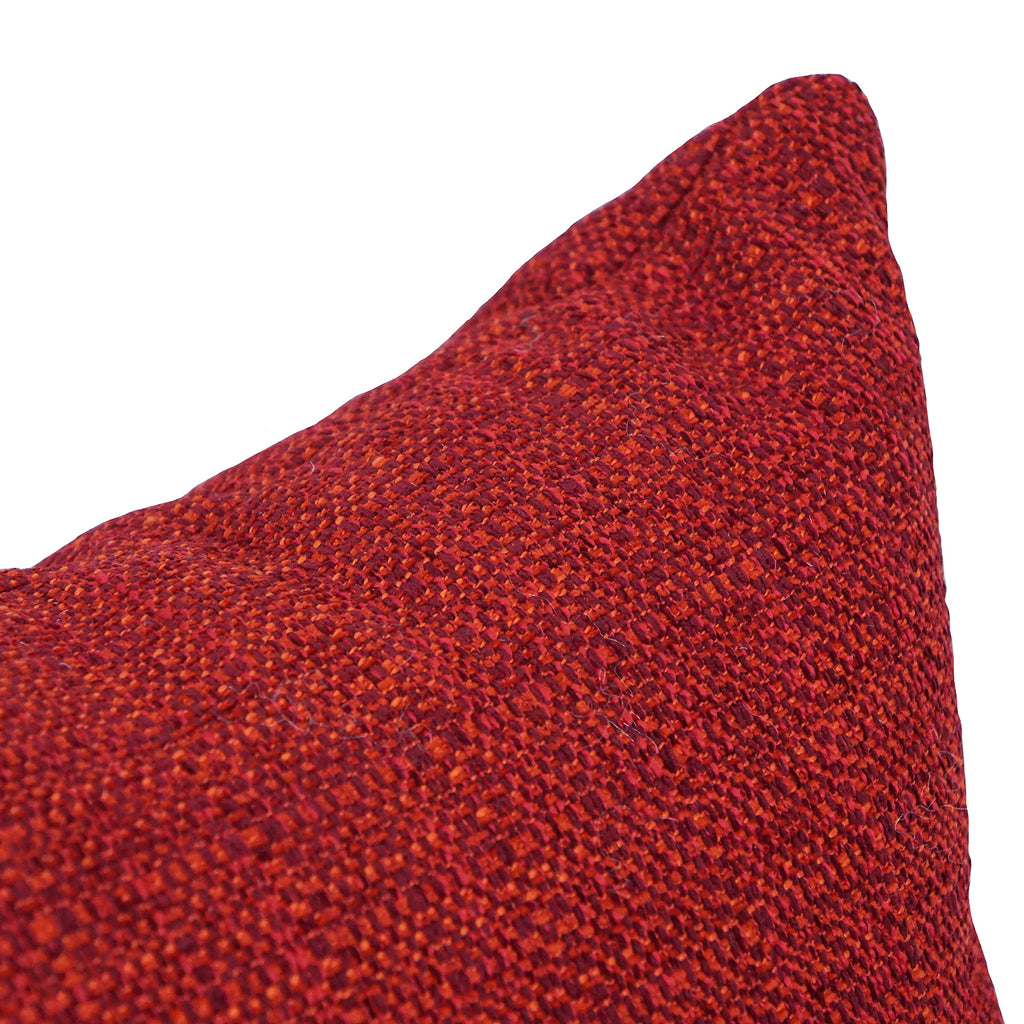 Blazing Needles Square Jacquard Throw Pillows, 17", Welby Pimento 2 Count