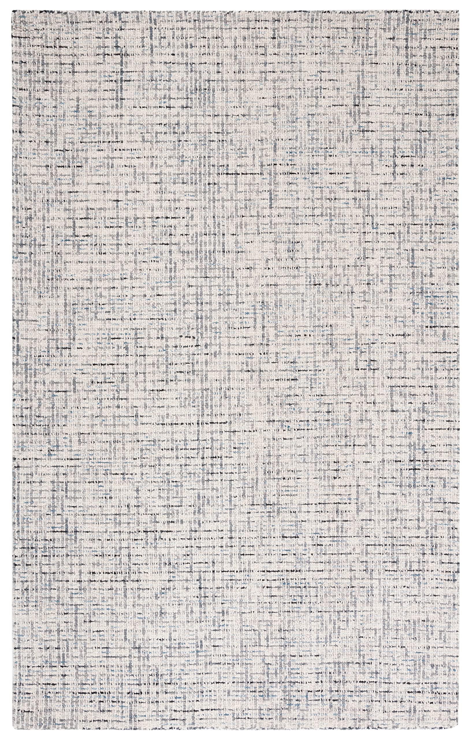 Safavieh Abstract Collection Accent Rug - 2'3'' x 4', Grey & Ivory, Handmade Wool, Ideal for High Traffic Areas in Entryway, Liv