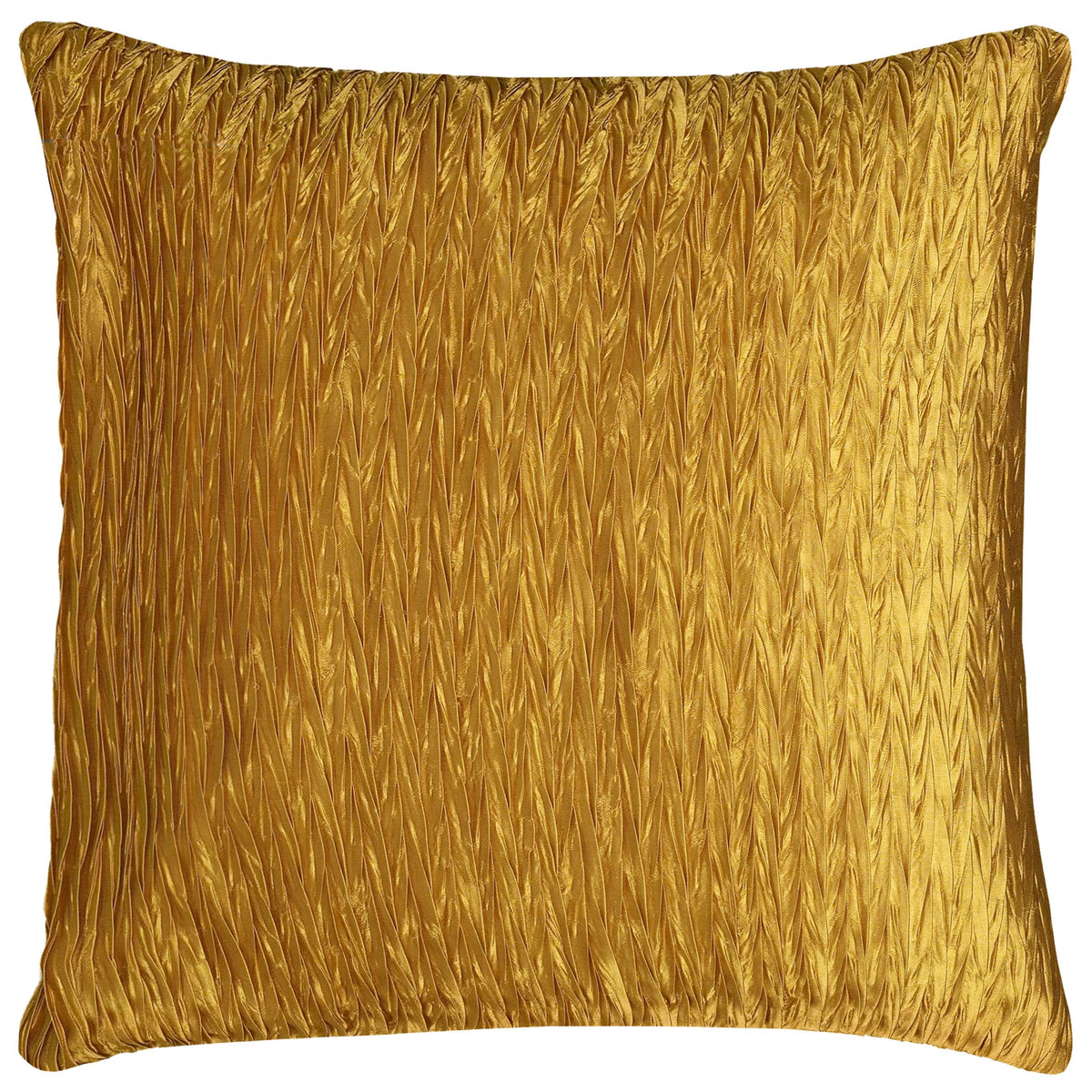 Rizzy Home | T06486 | Poly Fill Decorative Pillow | 18&quot;X18&quot; Metallic/Yellow/Stripe