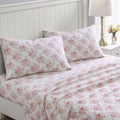 Laura Ashley Home - Twin Sheets, Cotton Flannel Bedding Set, Brushed For Extra Softness  Comfort (Lisalee, Twin)