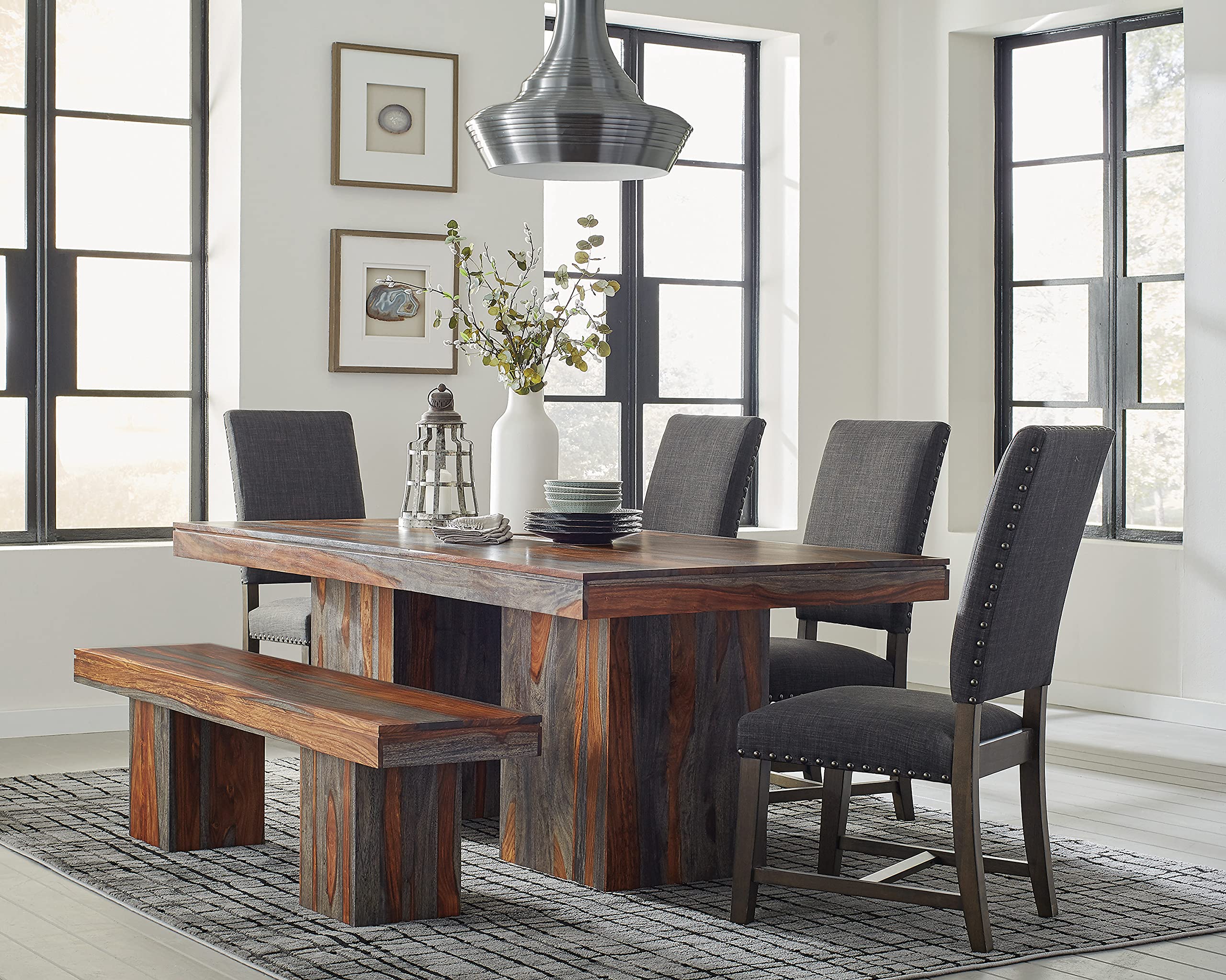 Upholstered Parson Side Chairs Warm Grey (Set of 2) 109142