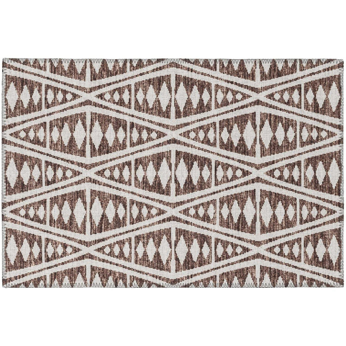 Sedona Sn6 Brown Southwestern Rug Rectangle 5' X 7 ' 6&quot;