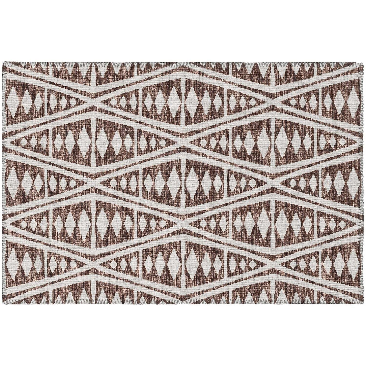 Sedona Sn6 Brown Southwestern Rug Rectangle 8' X 10'
