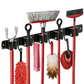 zenitize SUS304 5 Racks and 4 Hooks Mop and Broom Holder Wall Mount