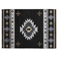 Dalyn Rugs Phoenix Ph4 Black Washable 2'6" X 3'10" Indoor Outdoor Area Rug, Easy Clean, Machine Washable, Non Shedding, Bedroom, Living Room, Dining Room, Kitchen, Patio Rug