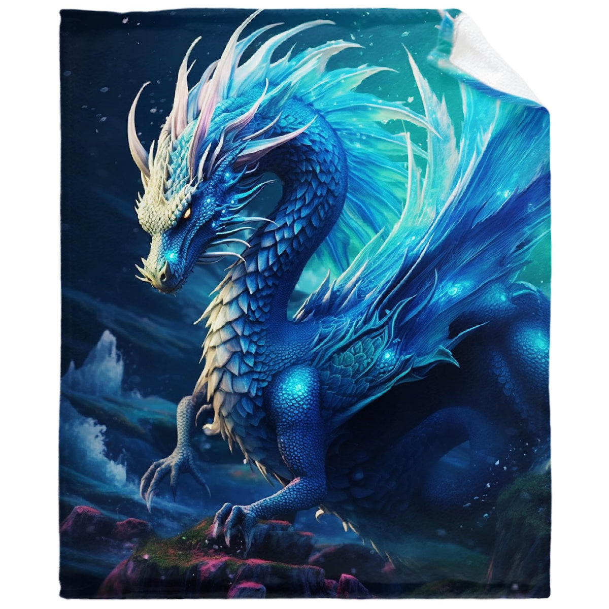 Dragon Blanket Blue Dragon Throw Blanket Dragon Blanket Gift For Boys Man Girls Woman Cozy Blue Dragon Blanket Soft Flannel Drag