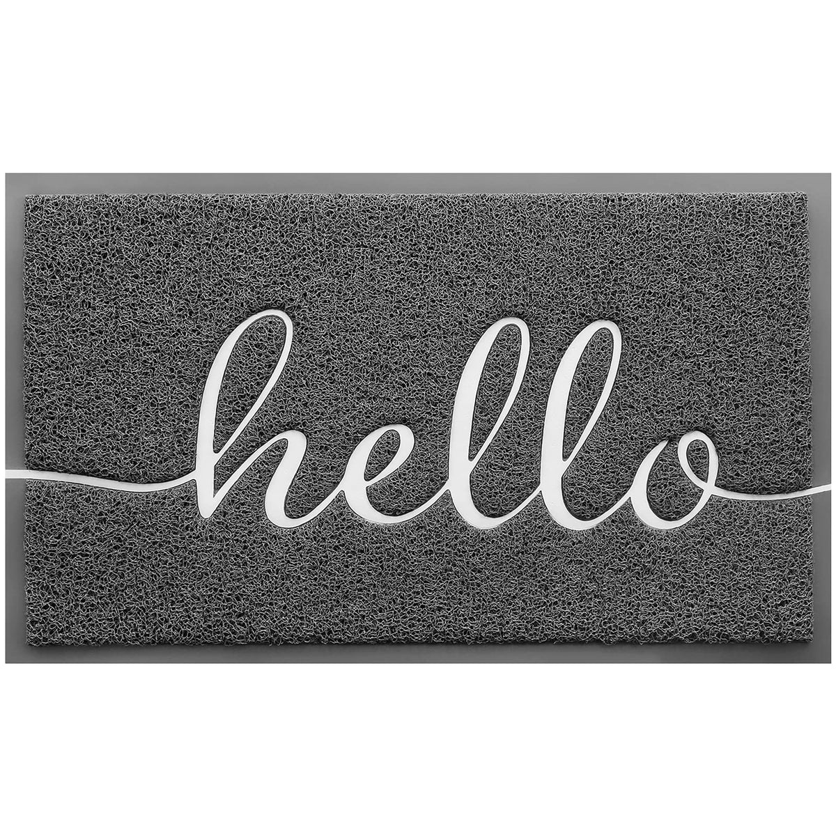 Beneathyourfeet Door Mat (30'X17.5',Dark Grey), Durable Welcome Mat Low Profile Floor Mat Front Doormat Non Slip Mats For Entr