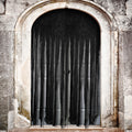 Sfcddtlg 2 Pcs Halloween Door Curtain Decorations - 85 x 59 Inch Black Creepy Doorway Curtain - Scary Spooky Curtain Cloth for H