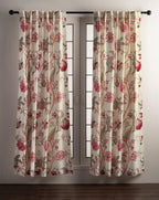 Maison D' Hermine Curtains 100% Cotton Single Panel Curtain 50 Inch X 96 Inch Easy Hanging With A Rod Pocket & Loop For Bathroom