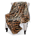 Catalonia Tiger Fluffy Sherpa Throw Blanket, Super Soft Mink Fleece Couch Blanket, Tv Bed Fuzzy Blanket, Fluffy Comfy Warm Heavy