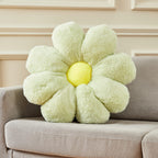 Ailive 21.6In Large Cute Green Flower Pillow Daisy Flower Throw Pillow Floor Pillow Seating Chair Cushion Decorative Pillow Mini