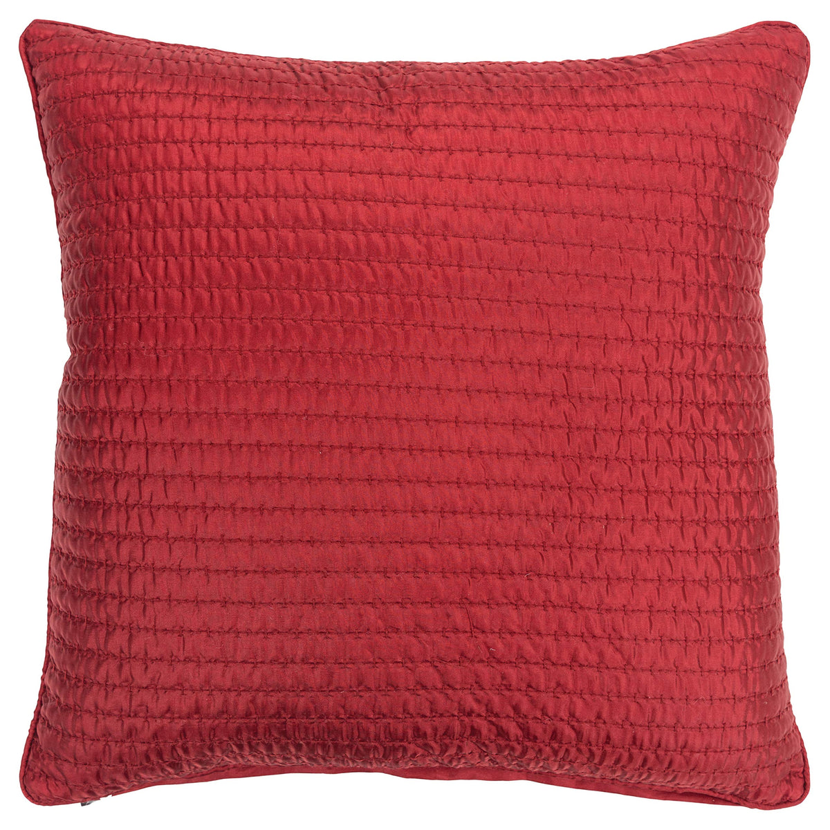 Rizzy Home 22&quot; x 22&quot; Poly Filled Pillow in Deep Red