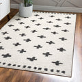 JONATHAN Y MOH403A-5 Cristo Berber Geometric Shag Indoor Area-Rug Bohemian Contemporary Easy-Cleaning Bedroom Kitchen Living Roo