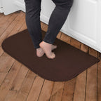 Ritz Solid Accent Rug: 18'' x 30'' Stain Resistant Kitchen or Living Room Floor Mat - Non-Slip Latex Backing, Machine Washable, 