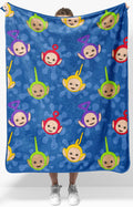 Jay Franco Kids Plush Throw Blanket - Soft & Cozy Fleece Throw for Bedroom & Couch D  cor, Official Licensed Product, Blue - Tel