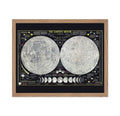 Poster Master Astrology Print - 1969 The Earths Moon Poster - Gift for Astronomy, Astrology, Lunar Fans - Vintage Art for Home,