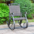 International CaravanInternational Caravan Ibiza Resin Pandan Aluminum Rocking Chair