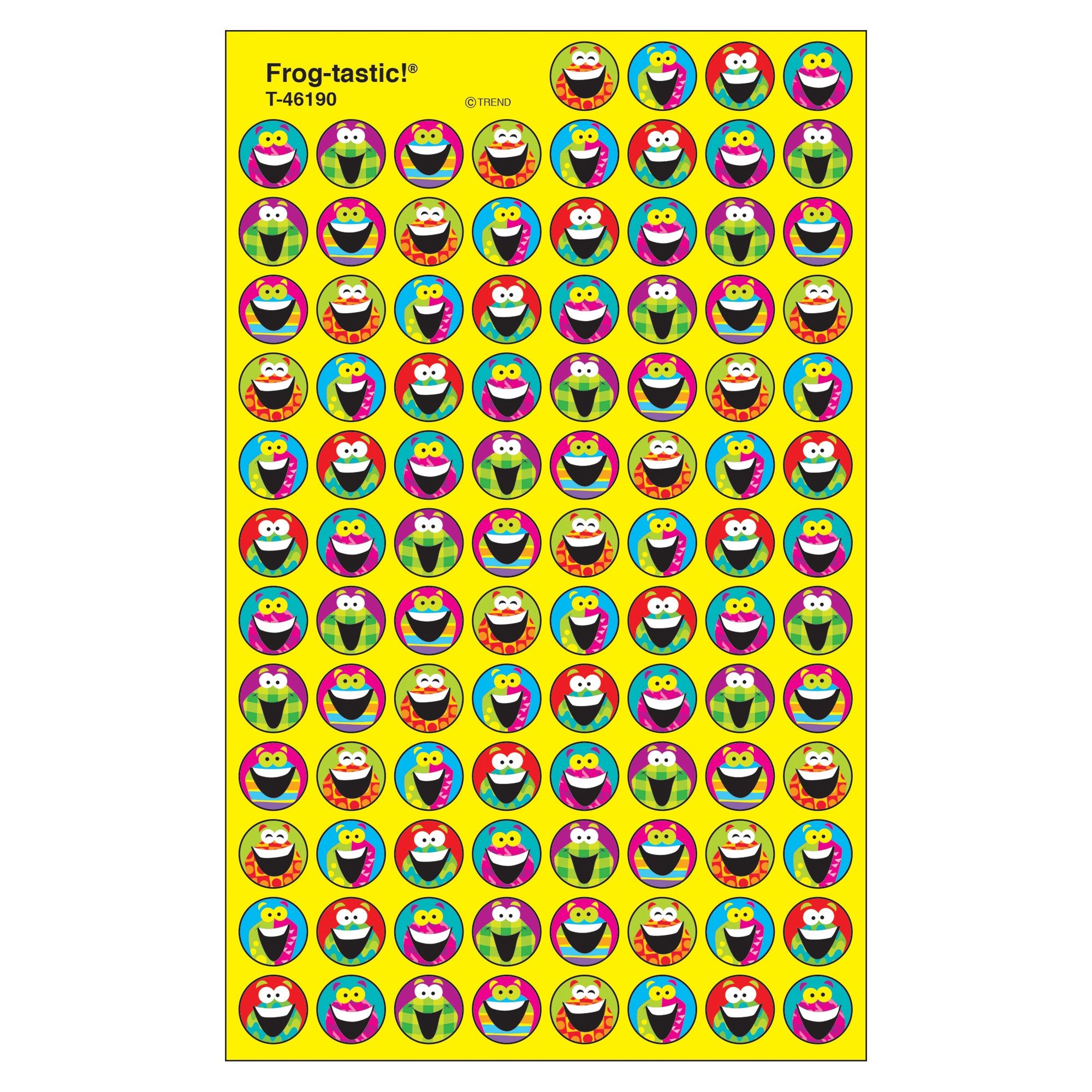 Trend Enterprises Frog-Tastic! Super Spots Stickers (800 Piece), Frog Tastic Fun