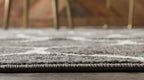 Unique Loom Trellis Frieze Collection Area Rug - Rounded (4' 1'' X 6' 1'', Dark Gray/ Ivory)