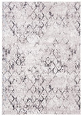 SAFAVIEH Amelia Collection Accent Rug - 22 x 4, Grey & Light Grey, Modern Trellis Distressed Design, Non-Shedding & Easy Care,