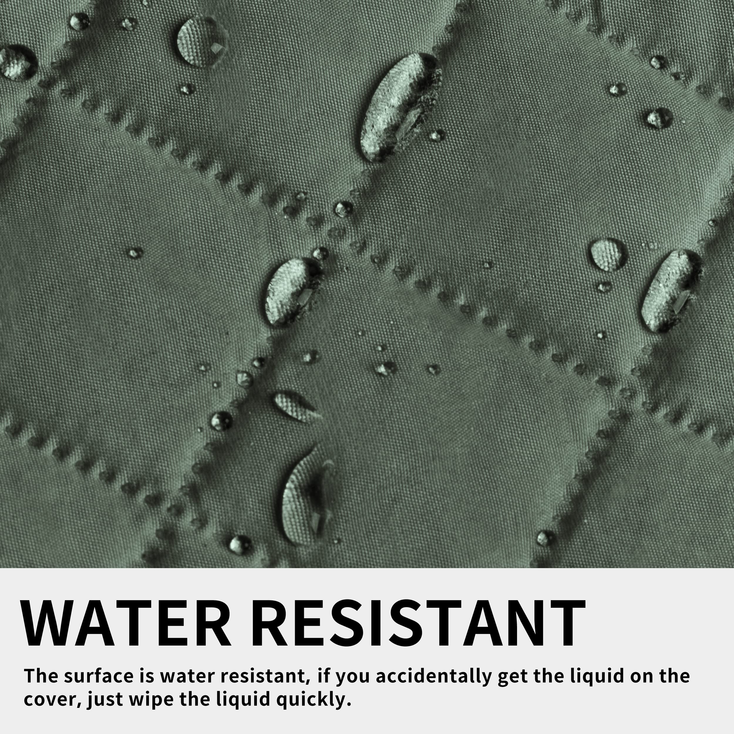 Issuntex Super Anti-Slip Couch Covers For 1 Cushion Couch Sofa, Water Resistant Sofa Cover Quilted Sofa Slipcover Furniture Prot