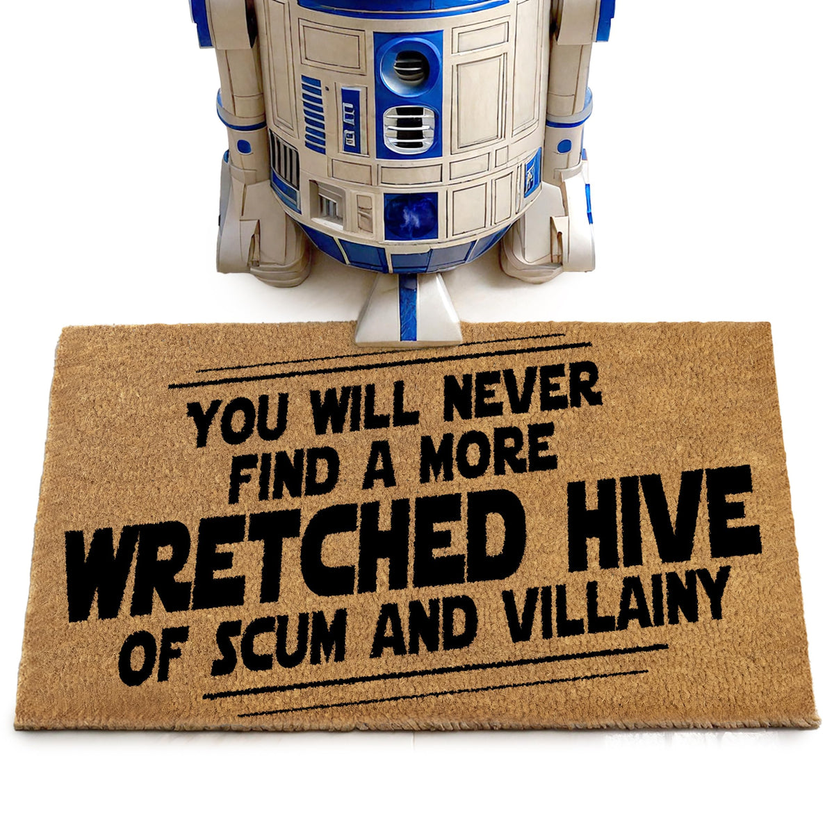 You Will Never Find A More Wretched Hive Of Scum And Villainy Door Mat Starwars 30X17 Inch, Starwars Door Mat, Starwars Welcome