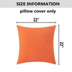 Home Brilliant Solid Accent Burnt Orange Pillow Cases Solid Decorated Square Set Of 2 Toss Pillowcases For Couch Lady Party Gift