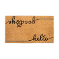 Eco Living Welcome Doormats, Natural Coco Coir Mats With Non-Slip Pvc Backing, Indoor Outdoor Mats For Home & Office, Floor Mats