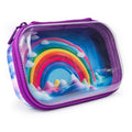 Zipit Clear Top Pencil Box For Girls | Rainbow Pencil Case For School | Organizer Pencil Bag | Large Capacity Pencil Pouch