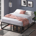 ZINUS Joseph 14 Metal Platforma Bed Frame, Mattress Foundation, Wood Slat Support, No Box Spring Needed, Sturdy Steel Structure,