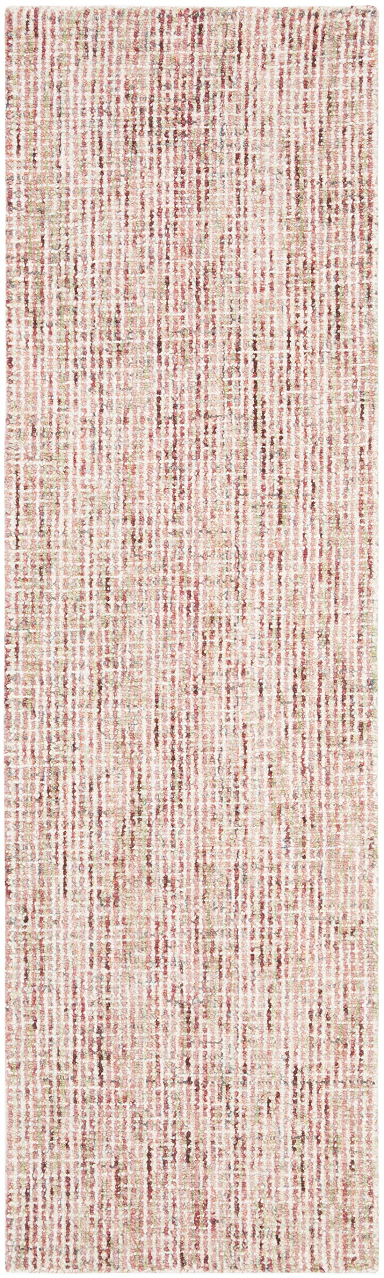 Safavieh Abstract Collection Runner Rug - 2'3'' X 8', Beige & Rust, Handmade Wool, Ideal For High Traffic Areas In Living Room,